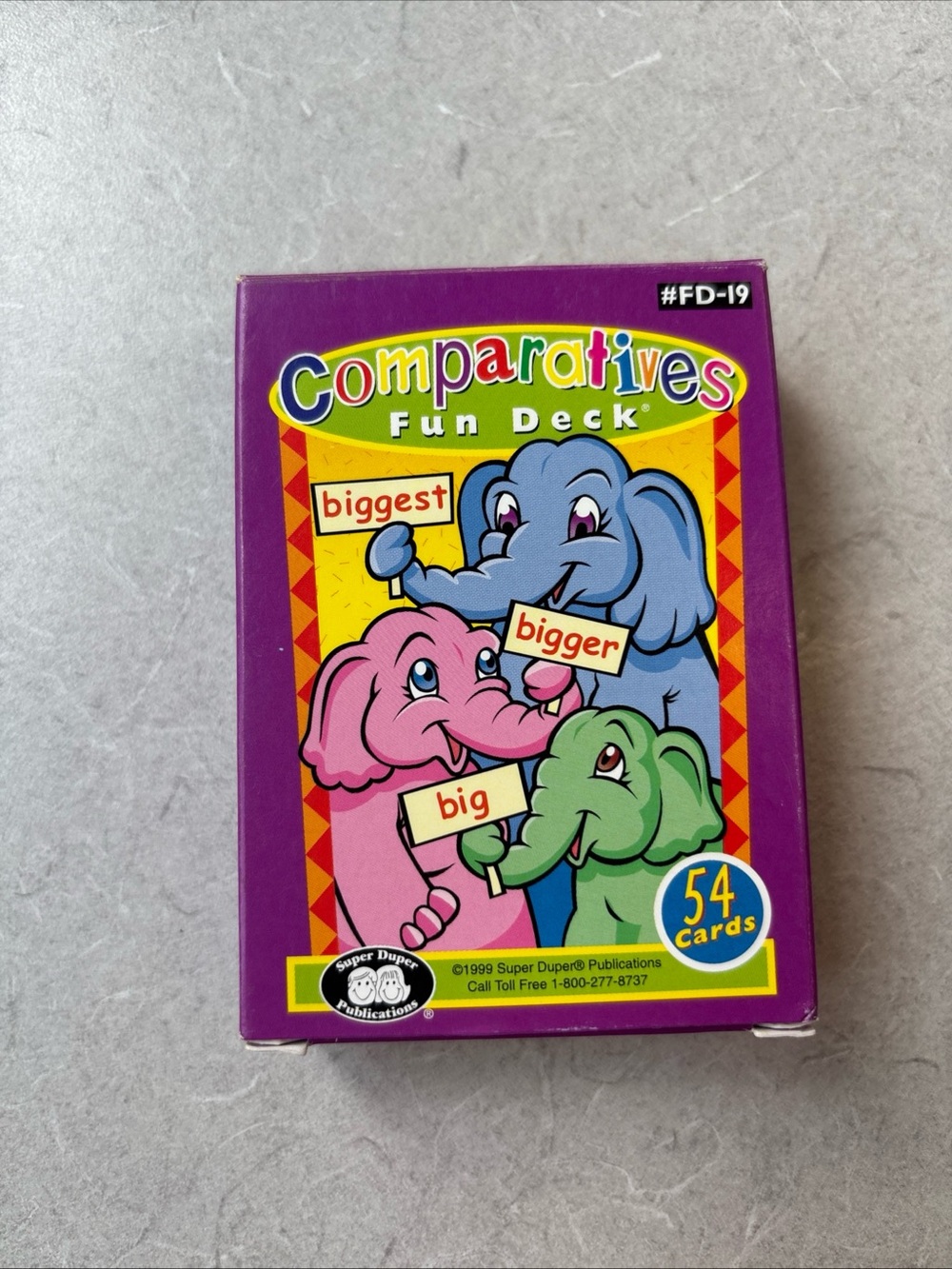 Comparatives Super Duper Fun Deck Kids Card Game
